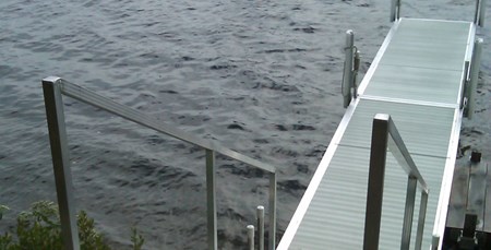 Classic Dock with Hand Railing